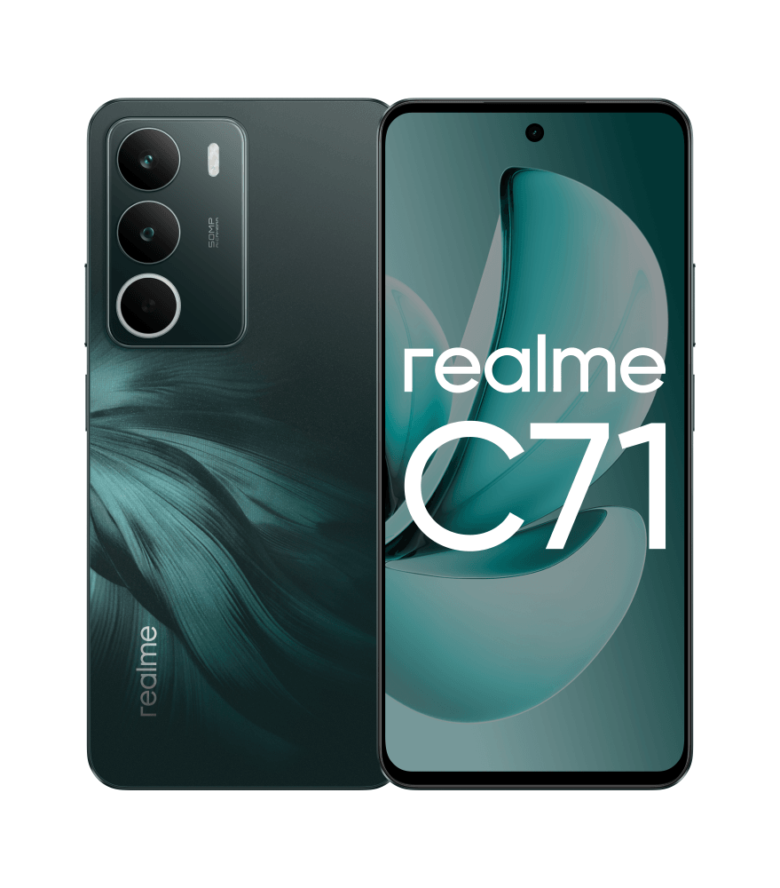 СМАРТФОН REALME RMX5303 (realme C71) 6+128 ГБ ЦВЕТ: ЗЕЛЕНЫЙ